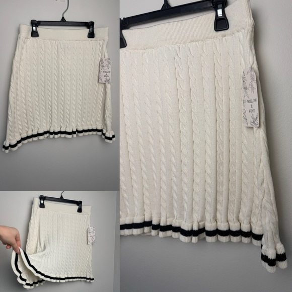 Willow Skater White Skirt Flounced Golf Tennis Party Size M NWT - Picture 2 of 7